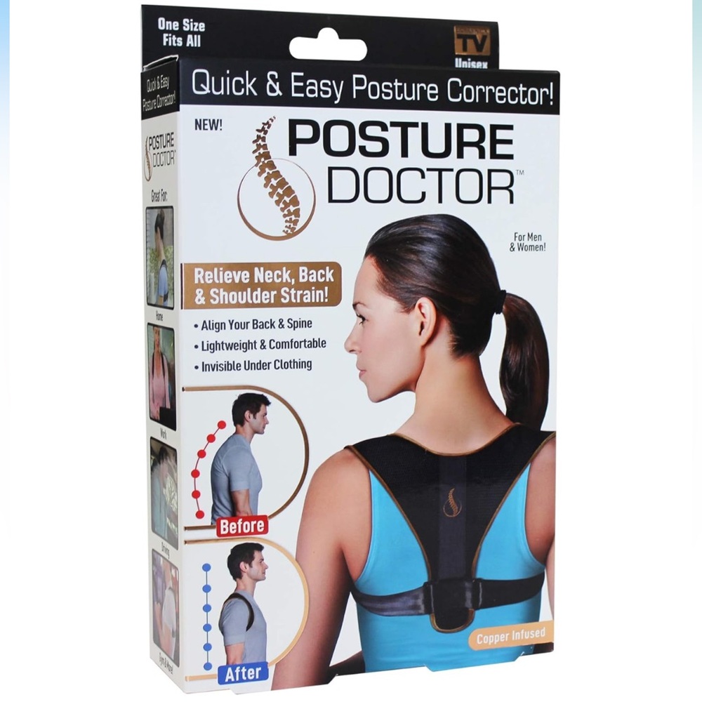 Ontel Posture Doctor Quick & Easy Posture Corrector, Adult, Pack of 1